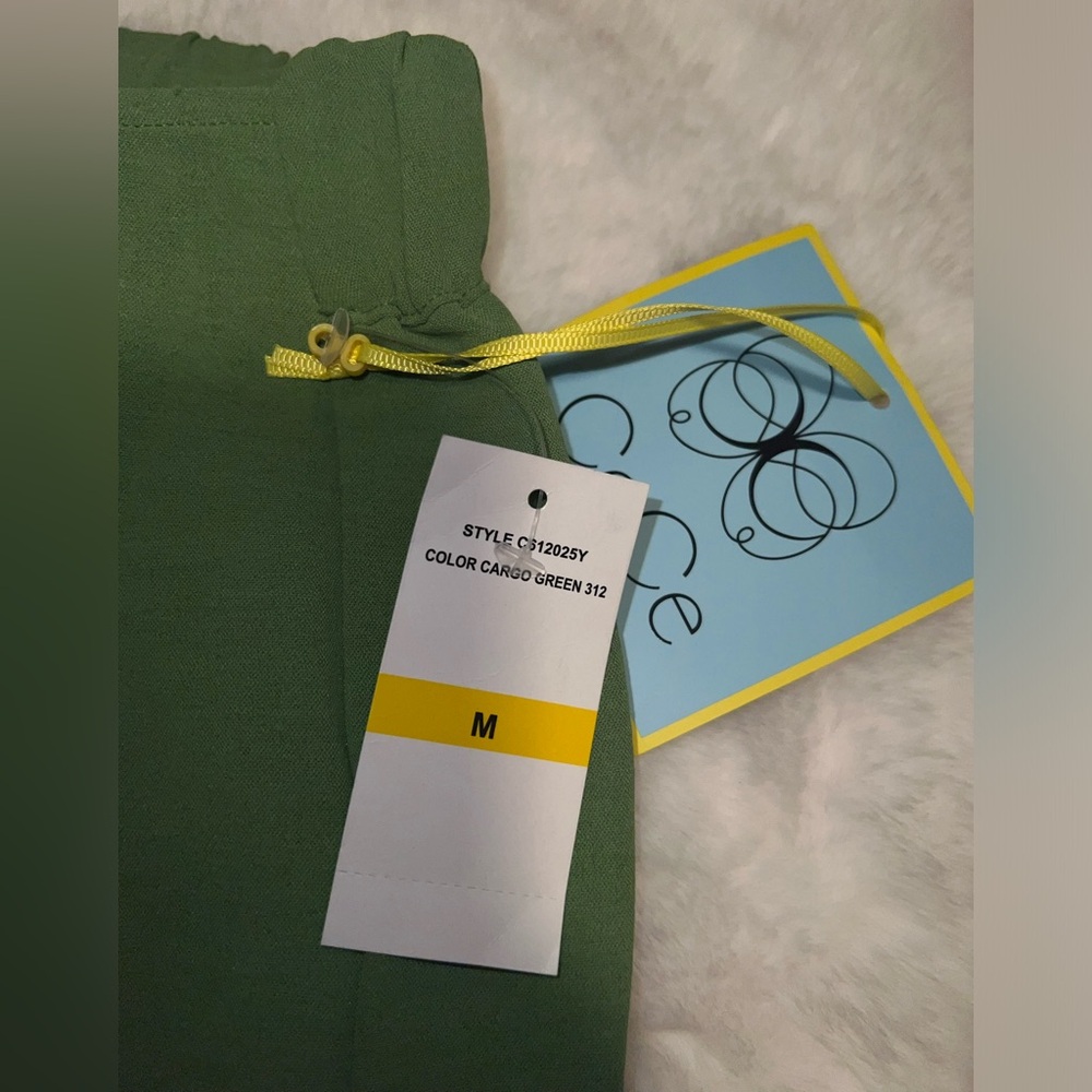 CeCe Light Green Wide-Leg Pants - Picture 10 of 11
